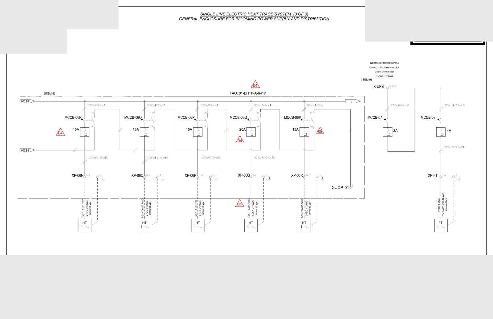 Single Line — Heat Trace Distribution