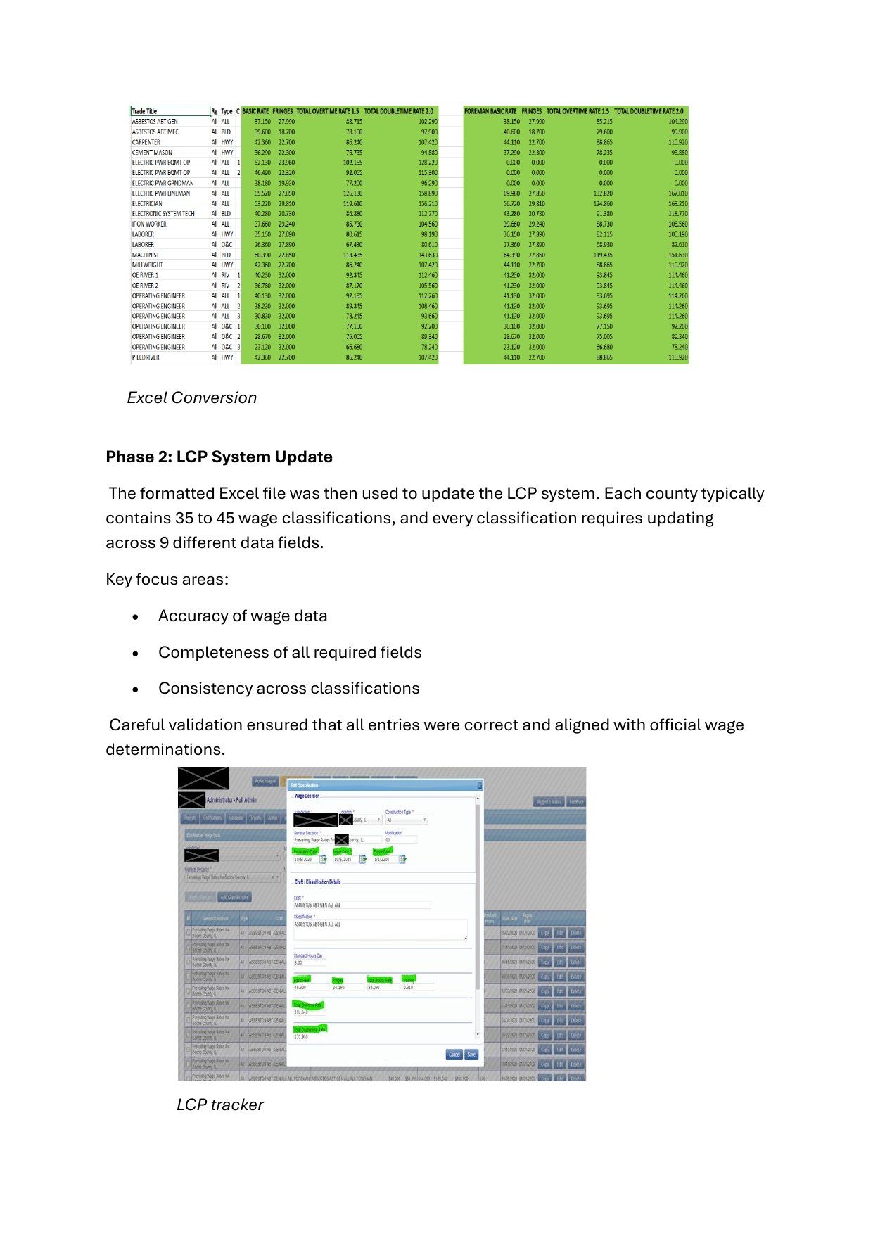 Phase 2 — LCP System Update