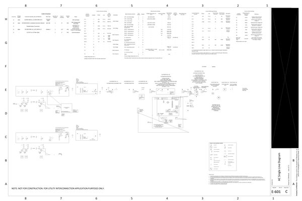 E-601 AC Single Line Diagram